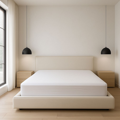 Cama con vivo en respaldo
